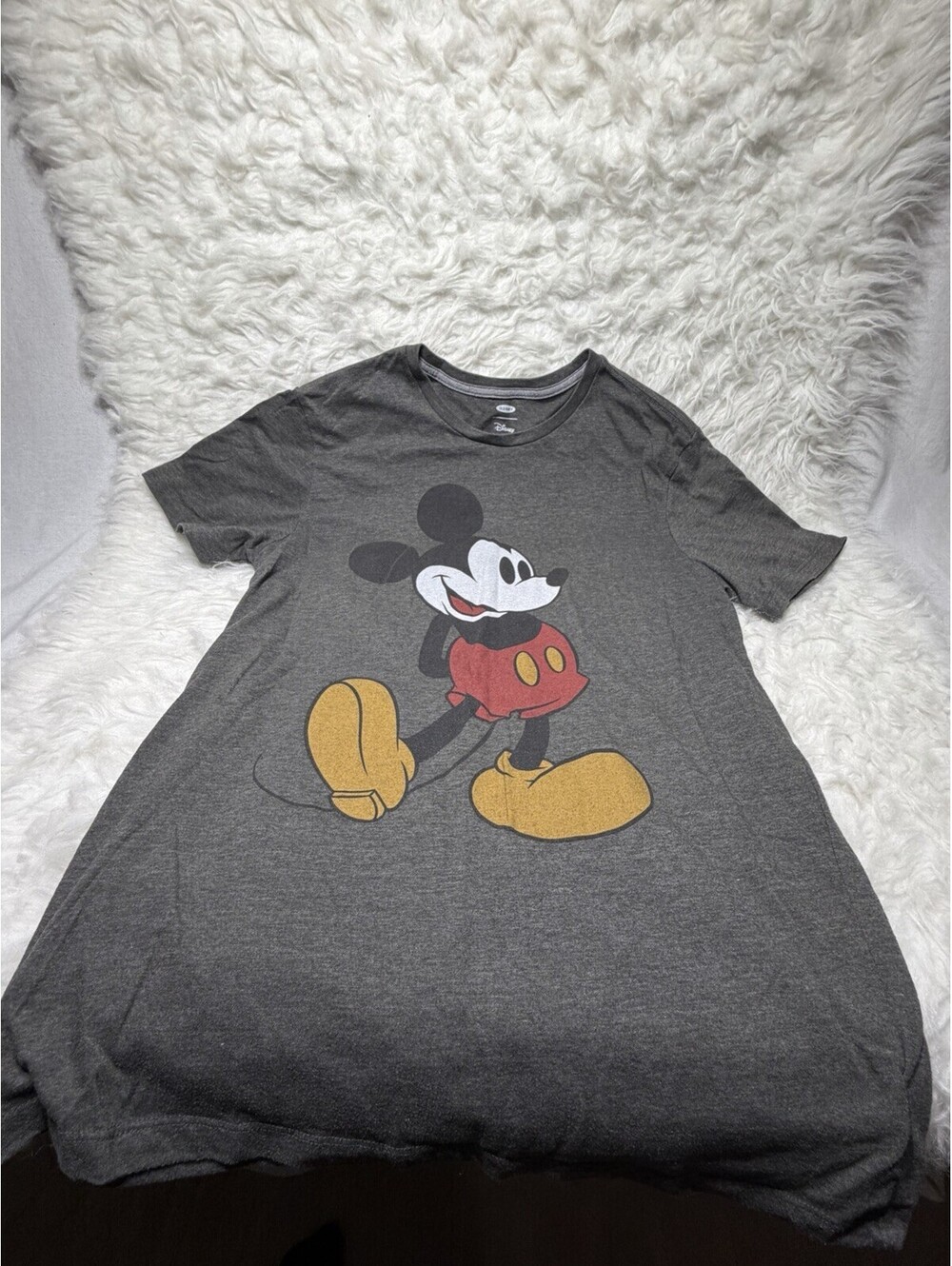 Mens Old Navy Mickey Mouse Tee Shirt Size Medium Gray